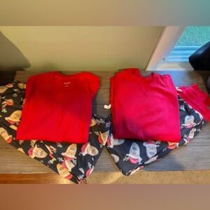 Couples Burt's Bees Christmas Pajamas set